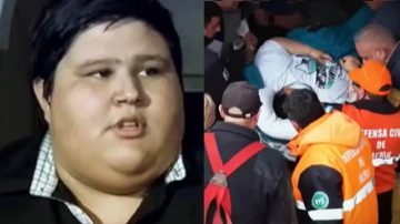 VIDEO | Un ex Cuestión de Peso tuvo que ser rescatado por los bomberos: pesa 300 kilos