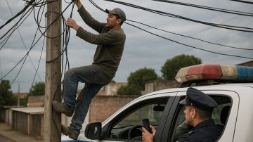 Cayó “Solcito” en pleno robo de cables en Las Termas: lo atraparon infraganti