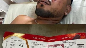 Milagro: Vishwash Kumar Ramesh, el único sobreviviente del accidente aéreo en la India