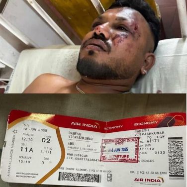 Milagro: Vishwash Kumar Ramesh, el único sobreviviente del accidente