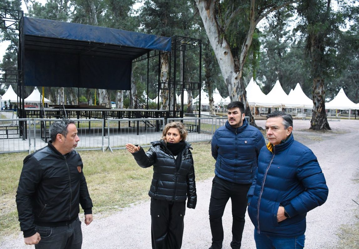 La intendente Fuentes supervisó los trabajos en el predio de la Feria Artesanal
