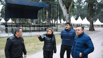 La intendente Fuentes supervisó los trabajos en el predio de la Feria Artesanal