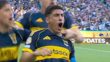 Video: golazo de Merentiel para el primer tanto de Boca ante Benfica