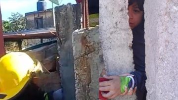 La Banda: Dramático rescate de una nena de 10 años atrapada entre tapias