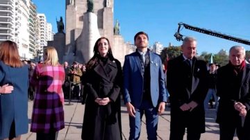 El “palito” de Villarruel para Milei desde Rosario: “No hay otro lugar para estar”