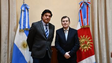 Juez de Casación Penal se reunió con el gobernador Zamora