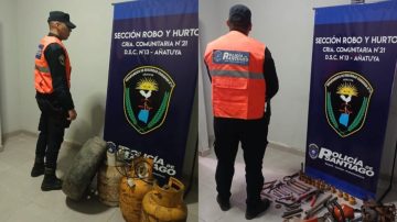 Bandera: recuperan herramientas de trabajo que habían sido robadas y detienen al autor del hecho
