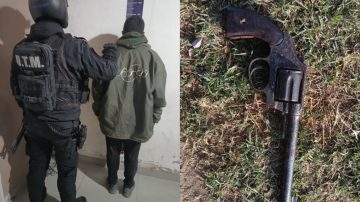 Detienen a “Pecoso” en La Banda: circulaba en moto, portando un revólver en la cintura