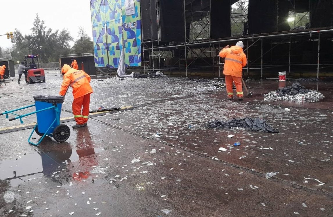 Limpian la Avenida Diego de Rojas tras el Festival “Madre de Ciudades”