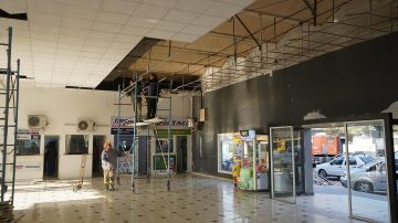 Avanzan las obras de remodelación en la Terminal de Ómnibus de La Banda