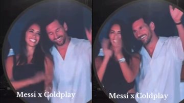 Lionel Messi y Antonela Roccuzzo fueron protagonistas de la “kiss cam” en el show de Coldplay