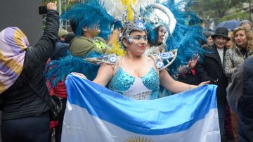 FOTOS | Las mejores imágenes de la Acción Teatral Urbana en las calles de Santiago
