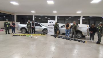 Llevaban más de 100 kilos de cocaína en camionetas gemelas