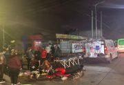 La Banda: Hospitalizaron a motociclista que protagonizó un fuerte accidente en pleno centro