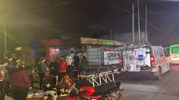 La Banda: Hospitalizaron a motociclista que protagonizó un fuerte accidente en pleno centro