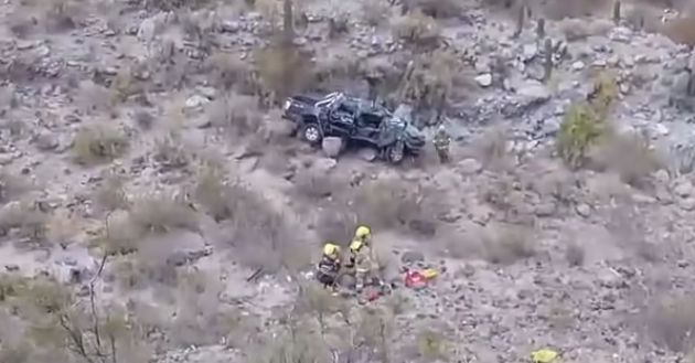 Terrible accidente en Tucumán | Una camioneta cayó por un precipicio: hay un muerto y cuatro heridos