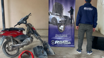 Recuperan una moto y una TV reportados como robados en zona norte