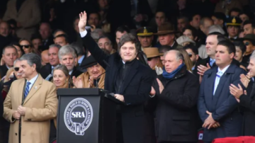 Javier Milei anunció bajas permanentes en las retenciones al campo y fue ovacionado