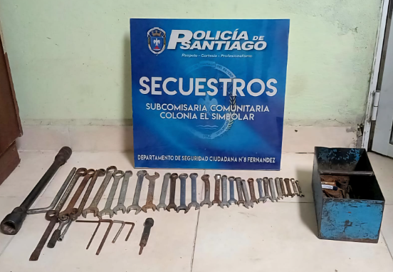 Recuperan una caja de herramientas con casi 40 llaves que “Man” robó y vendió a $25.000