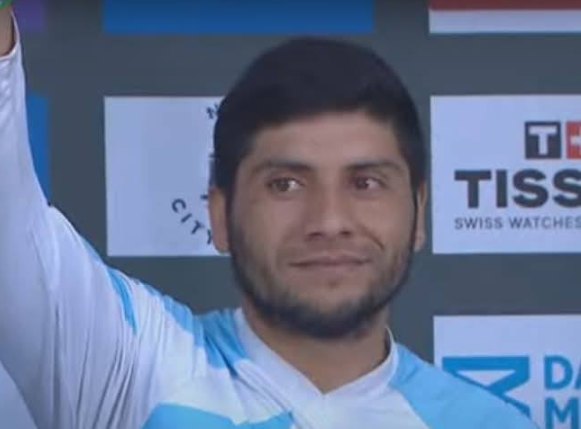 Hernán Santillán volvió a subirse al podio en el Mundial de BMX