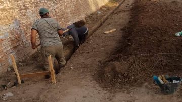 Comenzó la construcción de la tapia perimetral del Club Atlético Campo Gallo