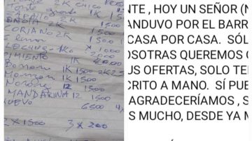 Barrio Siglo XXI: Hizo un panfleto de puño y letra y cambió la suerte del negocio de su hija