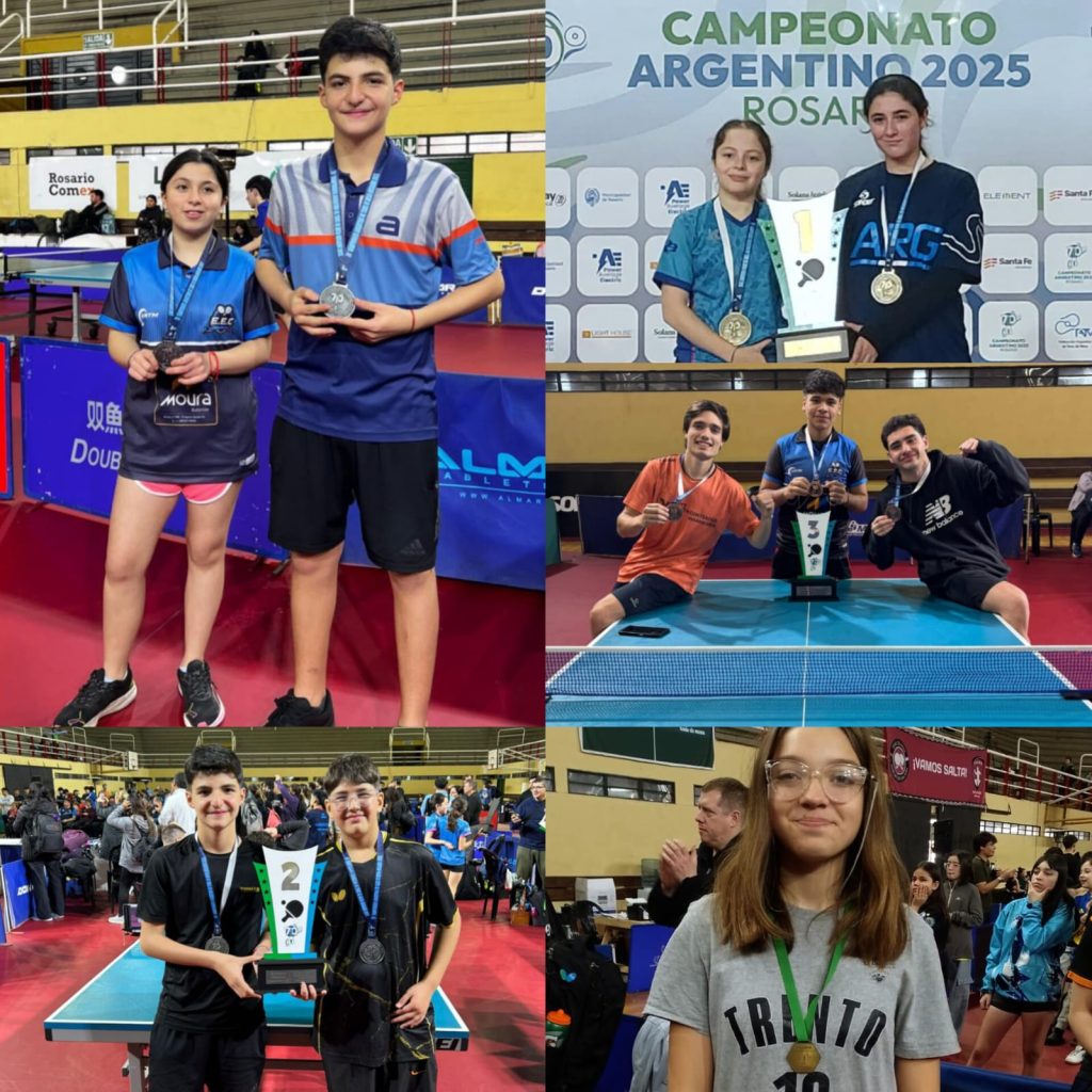 Oro, Plata y Bronce para Santiago del Estero en el Campeonato Nacional Argentino de Tenis de Mesa