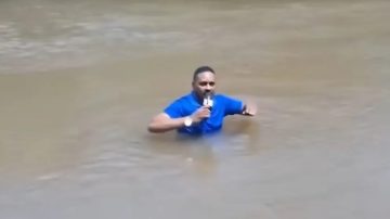 Periodista tropezó con el cuerpo de una adolescente desaparecida en el río, en medio de una transmisión