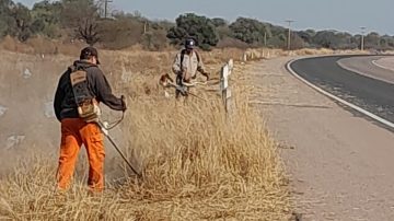 Solicitan circular con precaución sobre la Ruta 64 ante los trabajos de mantenimiento