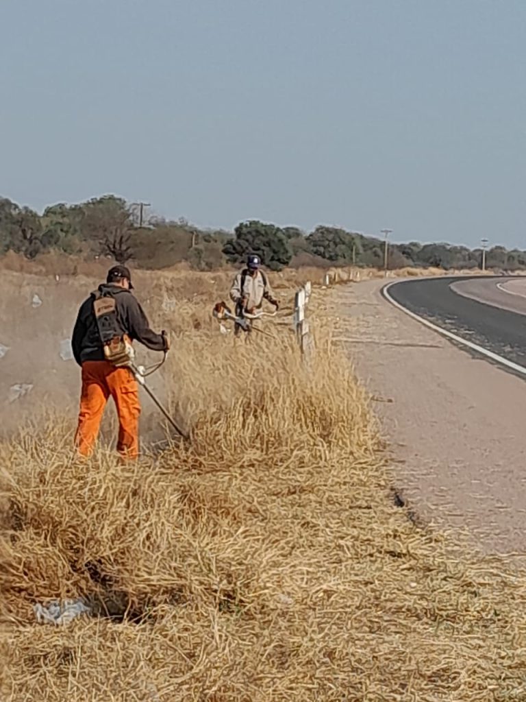 Solicitan circular con precaución sobre la Ruta 64 ante los trabajos de mantenimiento