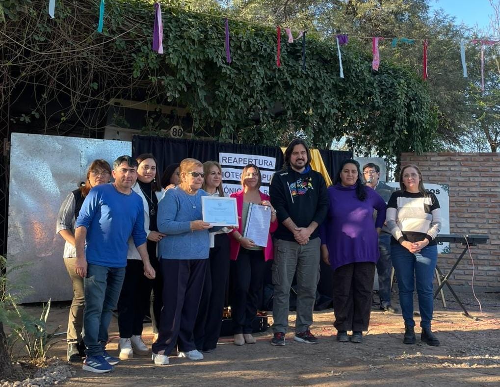 Reapertura de la Biblioteca Popular “Andrónico Gil Rojas” en Monte Quemado