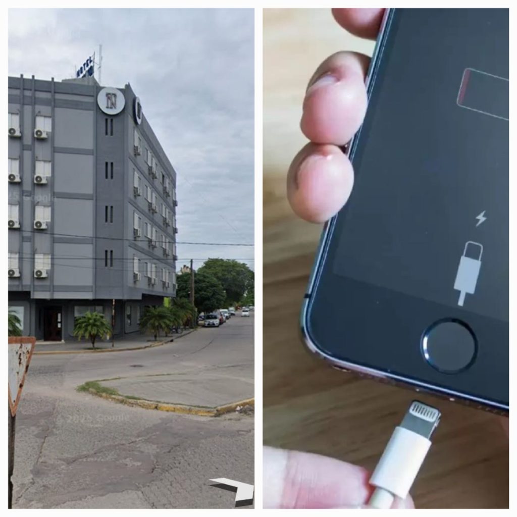La Banda: Merendaba en un hotel, puso a cargar su celular y se lo hurtaron