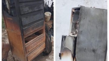 Voraz incendio consumió el interior de una vivienda en Las Termas