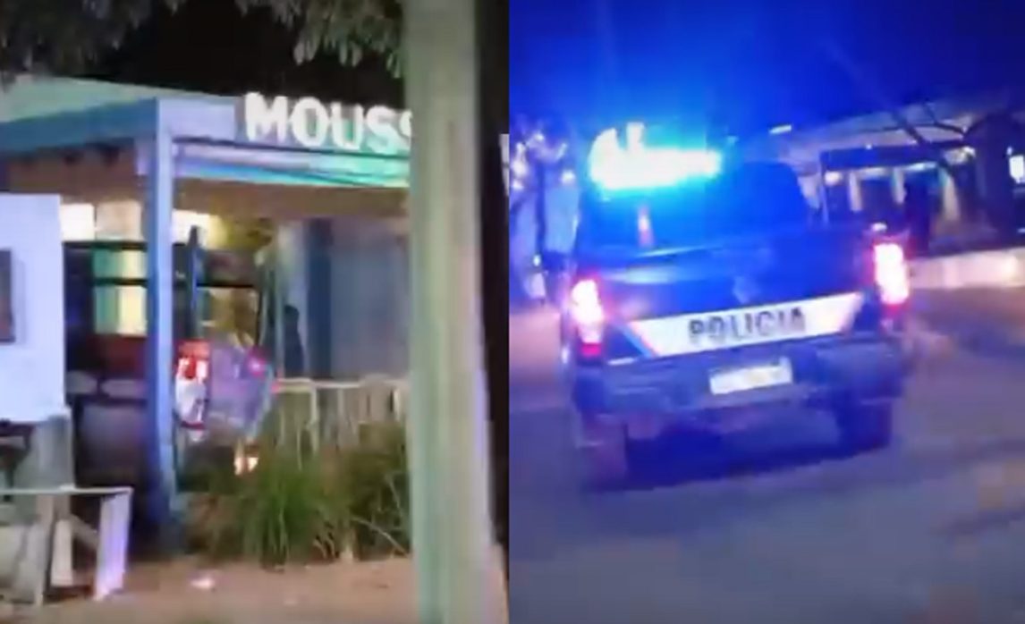 Se desvió en plena Av. Belgrano y terminó chocando contra una heladería