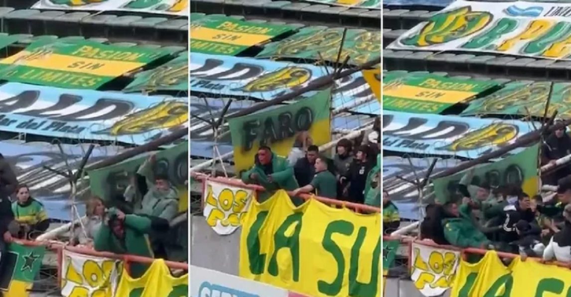 VIDEO: La barra de Aldosivi protagonizó un sangriento enfrentamiento con “facas” y palos
