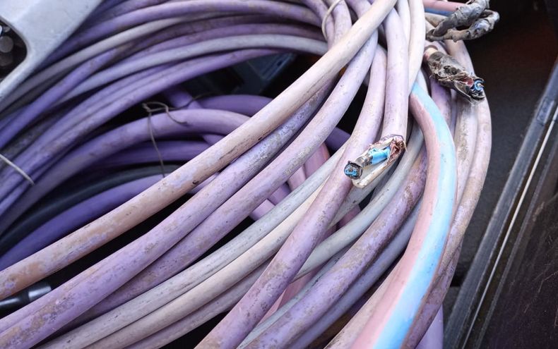 Ladrones se robaron los cables de alumbrado en Ruta 92 y dejaron la zona totalmente a oscuras