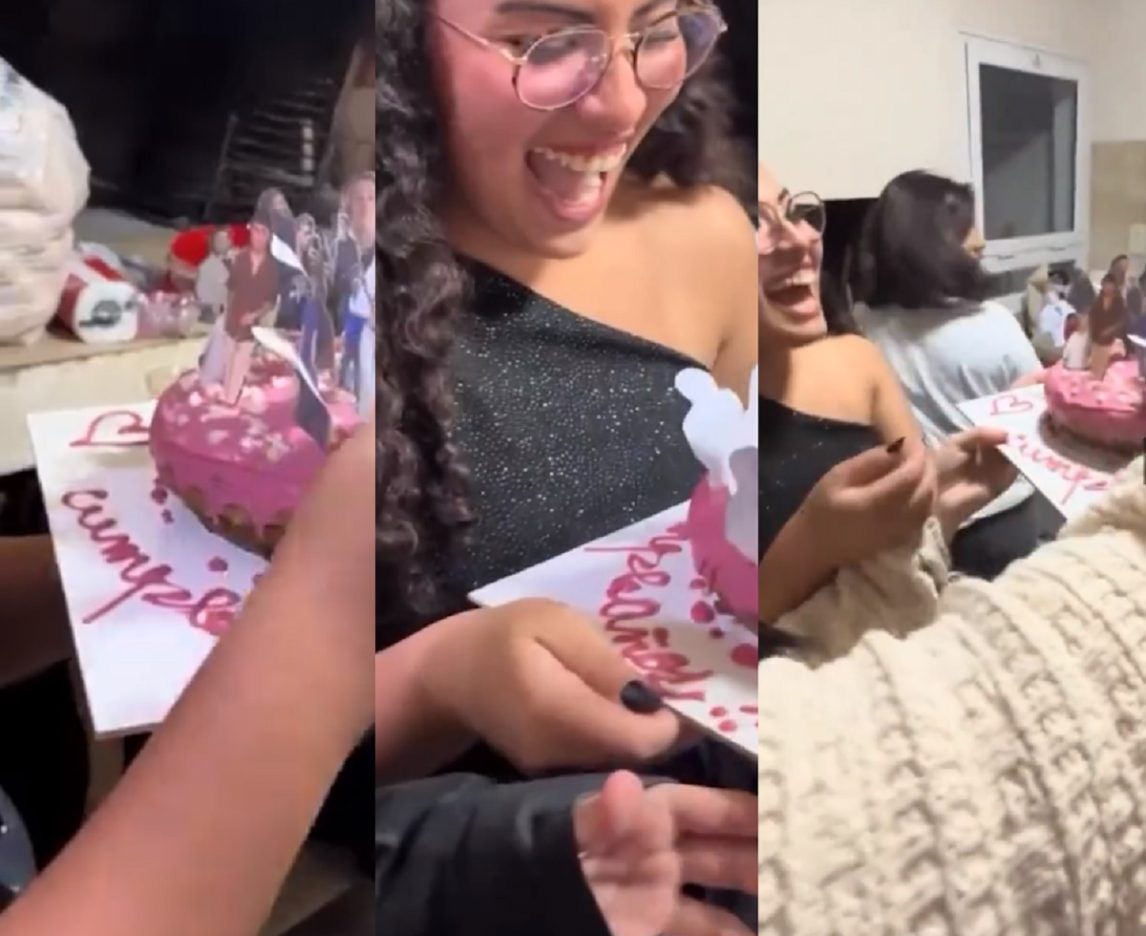“No me quemé”: Le regaló una torta con las caras de todos sus ex a su amiga y se volvió viral