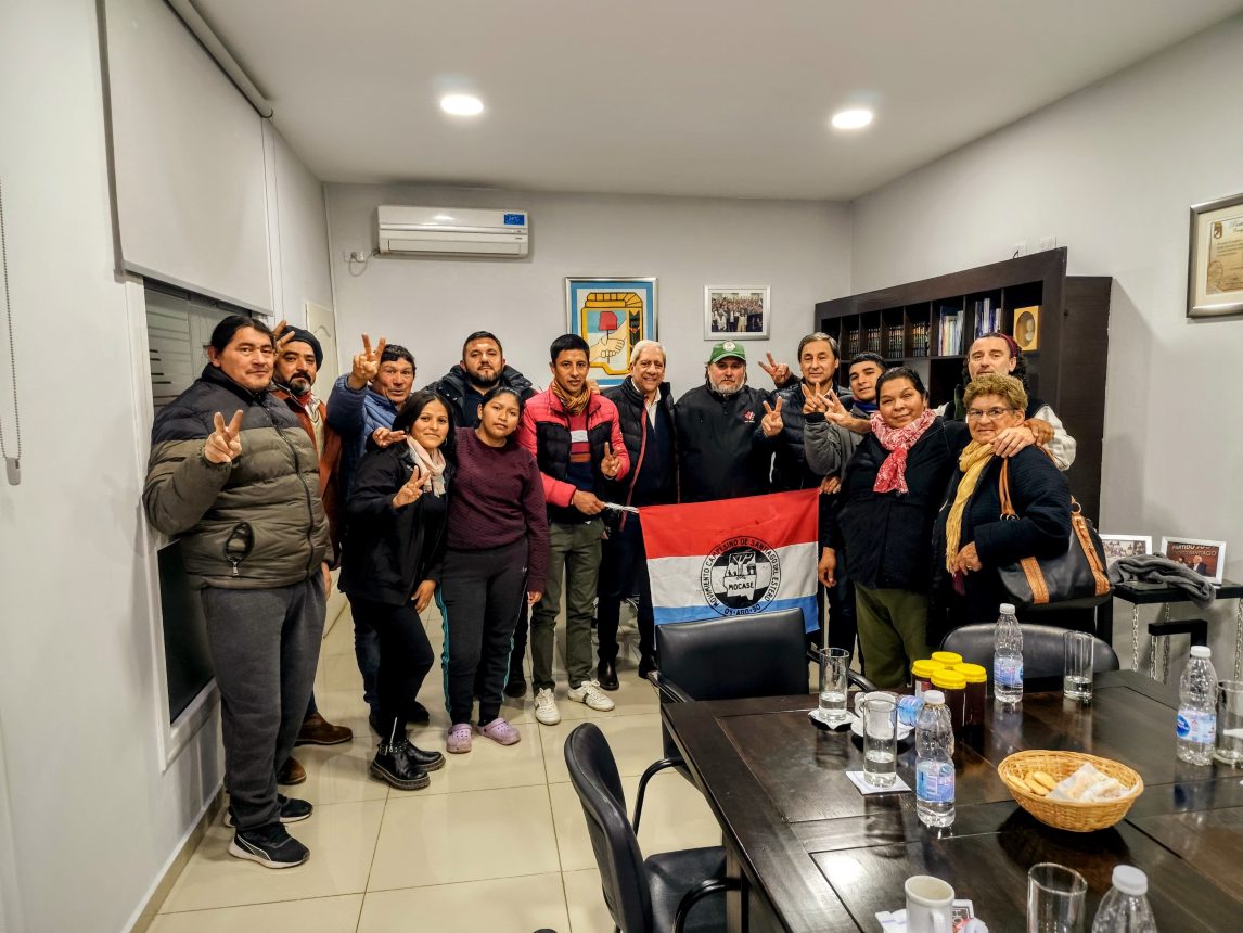 Delegados del MOCASE VC se reunieron con Neder en la sede del PJ