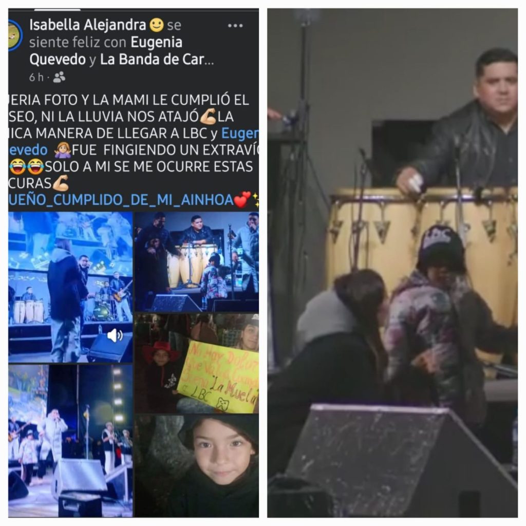 Por sugerencia de su mamá, fingió estar extraviada para sacarse una foto con LBC y Euge Quevedo