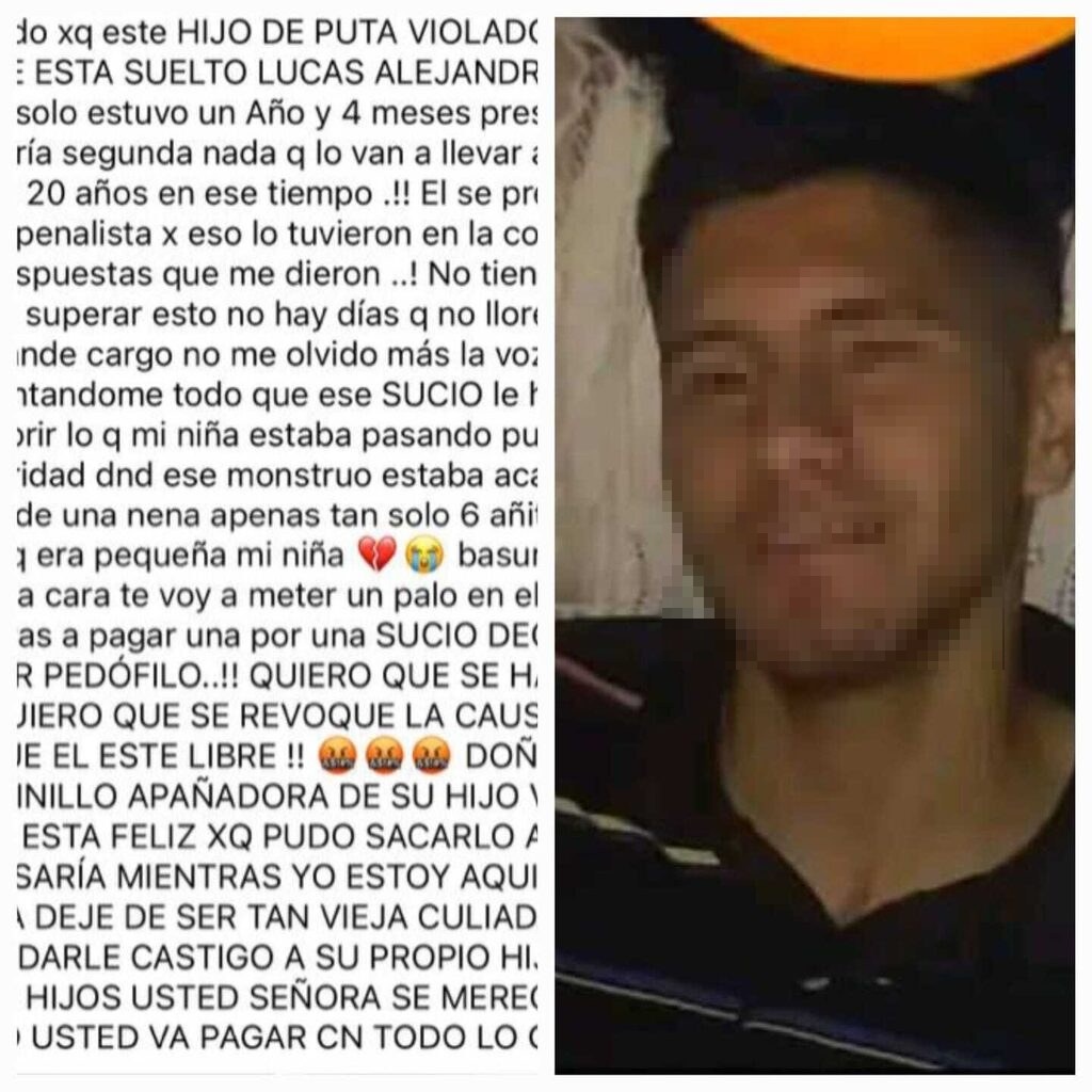 El desgarrador mensaje de una madre al enterarse de que quien violó a su hija está libre
