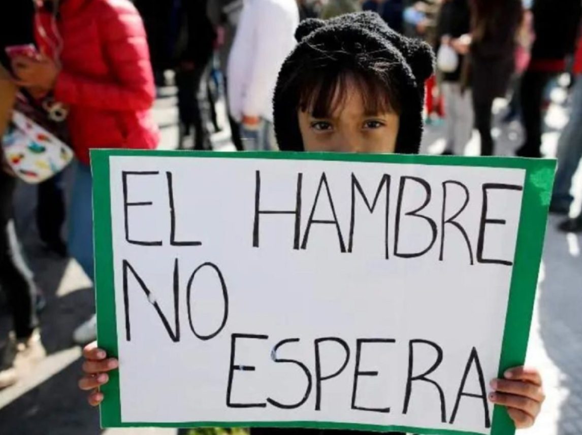 Crudo informe revela que más de 4 millones de niños sufrieron hambre en 2024