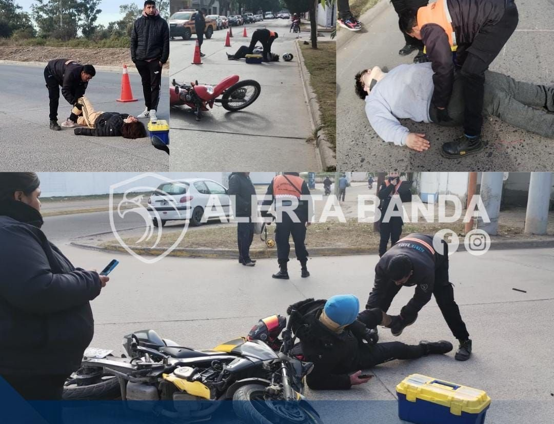 Miércoles de múltiples accidentes de tránsito en La Banda