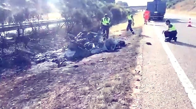 Videos sensibles: así se incendiaba el auto de Diogo Jota tras el accidente fatal