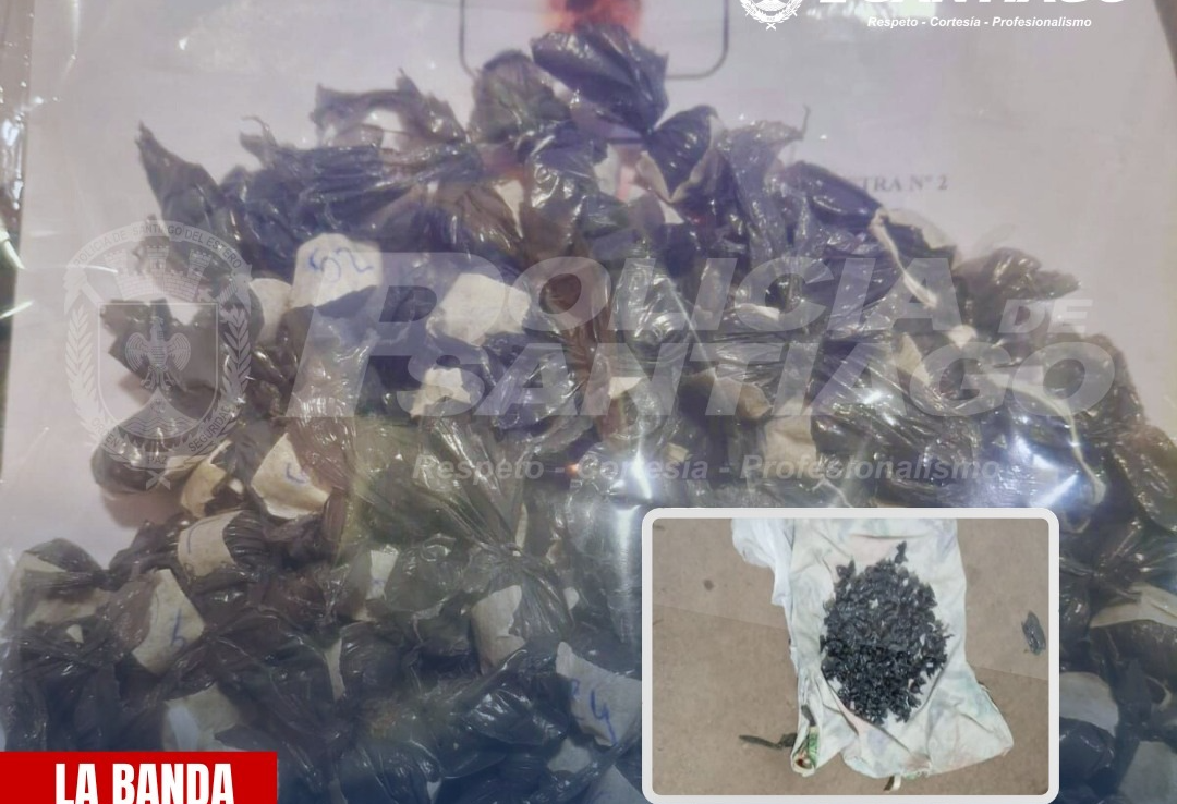 Allanaron en la casa de “Hueso” y secuestraron más de 100 bagullos de marihuana