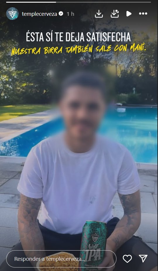 “También sale con maní”: Una cervecería aprovechó el video de Icardi para promocionarse