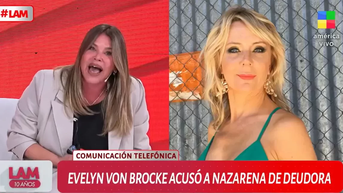Furioso enfrentamiento entre Nazarena Vélez y Evelyn Von Brocke: gritos, insultos y llanto
