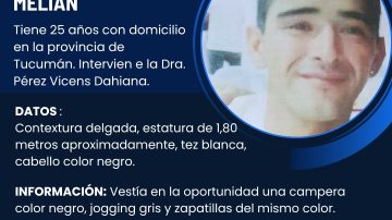 Pozo Hondo: Buscan a un joven tucumano que salió de la casa de sus tías y no regresó