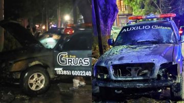 Una camioneta estacionada se prendió fuego y causó pánico en el barrio Belgrano