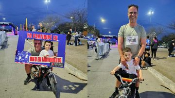 Una vuelta en familia: Osvaldo y Francisco, protagonistas de los 3K de Info en Movimiento