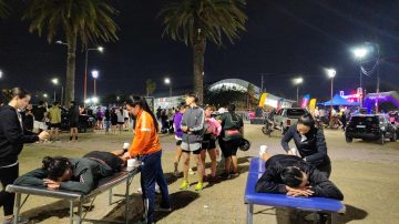 El Colegio de Kinesiólogos acompañó el primer maratón aniversario de Info del Estero